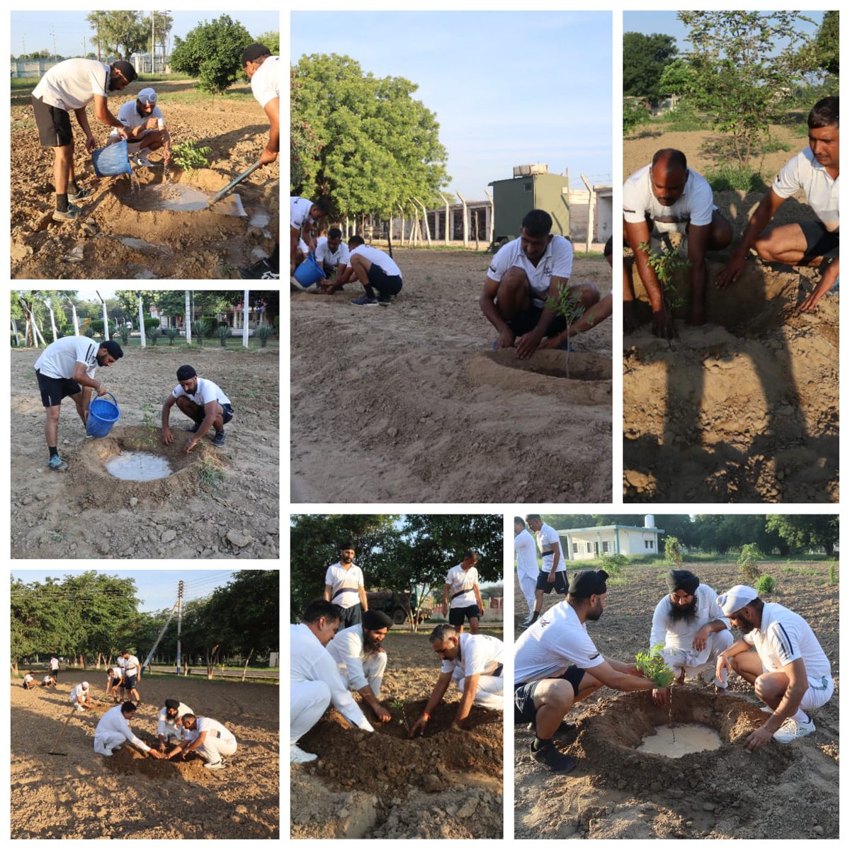 SWComd_IA's tweet photo. #AzadiKaAmritMahotsav
#75YearsOfIndependance
#BlackCharger Brigade carried out a tree plantation drive #Bathinda with utmost enthusiasm, aiding towards a greener & healthier environment for the future generations
#IndianArmy #Saptashakti
#GoGreenGoClean
@adgpi @PRODefRjsthn https://t.co/tZgQwIV6CC