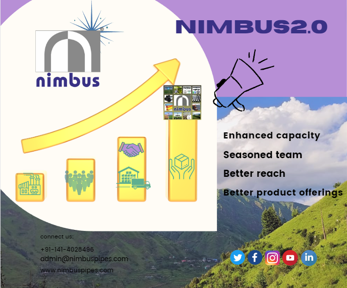 NimbusPipesLtd's tweet photo. Nimbus2.0.....
#dripirrigation #agriculture #horticulture #jjm #jaljeevanmission #pklath #rajasthan #microirrigation #water #sustainability #WaterUse #efficiency #nimbus #Nimbuspipeslimited @PravinLath @pradip_padhye @SushilK53160249 @AmolMankar77 @RPYadav21 https://t.co/vxy4LFEvWS