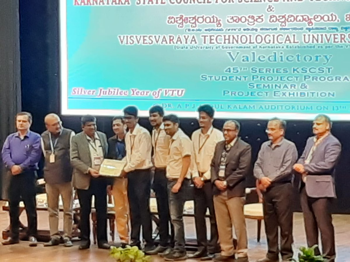 klsgitbelagavi's tweet photo. Project entitled Investigations on Microwave Assisted Joining of FDM-3D printed parts to overcome it's bed size limitation applied to UAV wings received BEST #PROJECT OF THE YEAR by #KSCST for 45th series recieved the award & a cash prize from honorable VC #VTU & KSCST chairman https://t.co/TCK9n4HElV