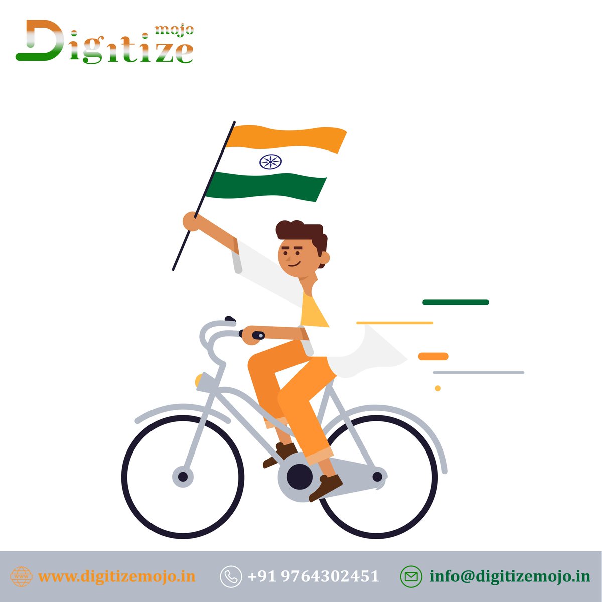 DigitizeMojo's tweet photo. गली-गली में हम #तिरंगा लहरायेंगे #आजादी
का #अमृत #महोत्सव हम शान से मनाएंगे https://t.co/UPeWaLDNKh