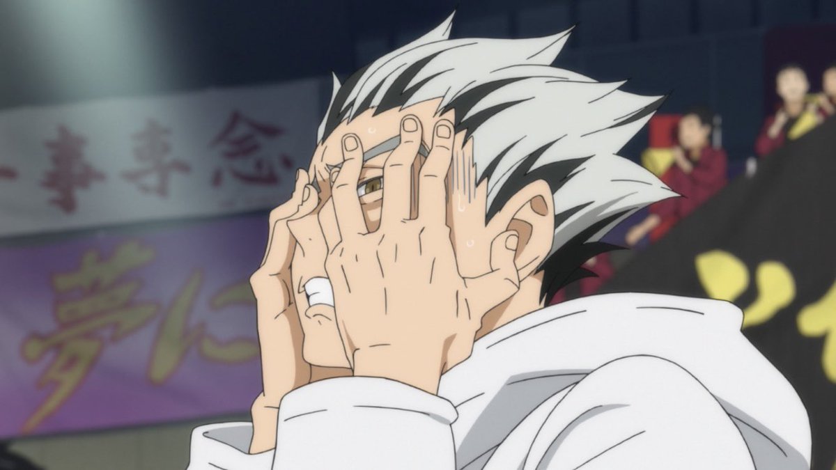 Aleczandxr's tweet photo. The Haikyuu staff doing their best to somehow cram three cours worth of content into two movies: https://t.co/wJNRbKPzde