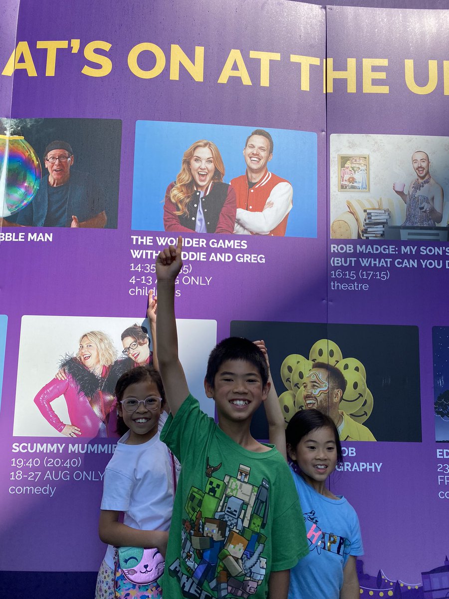 Excited for your show today! <a href="/maddiemoate/">Maddie Moate</a> <a href="/gregfoot/">Greg Foot</a> <a href="/edfringe/">Edinburgh Festival Fringe</a>