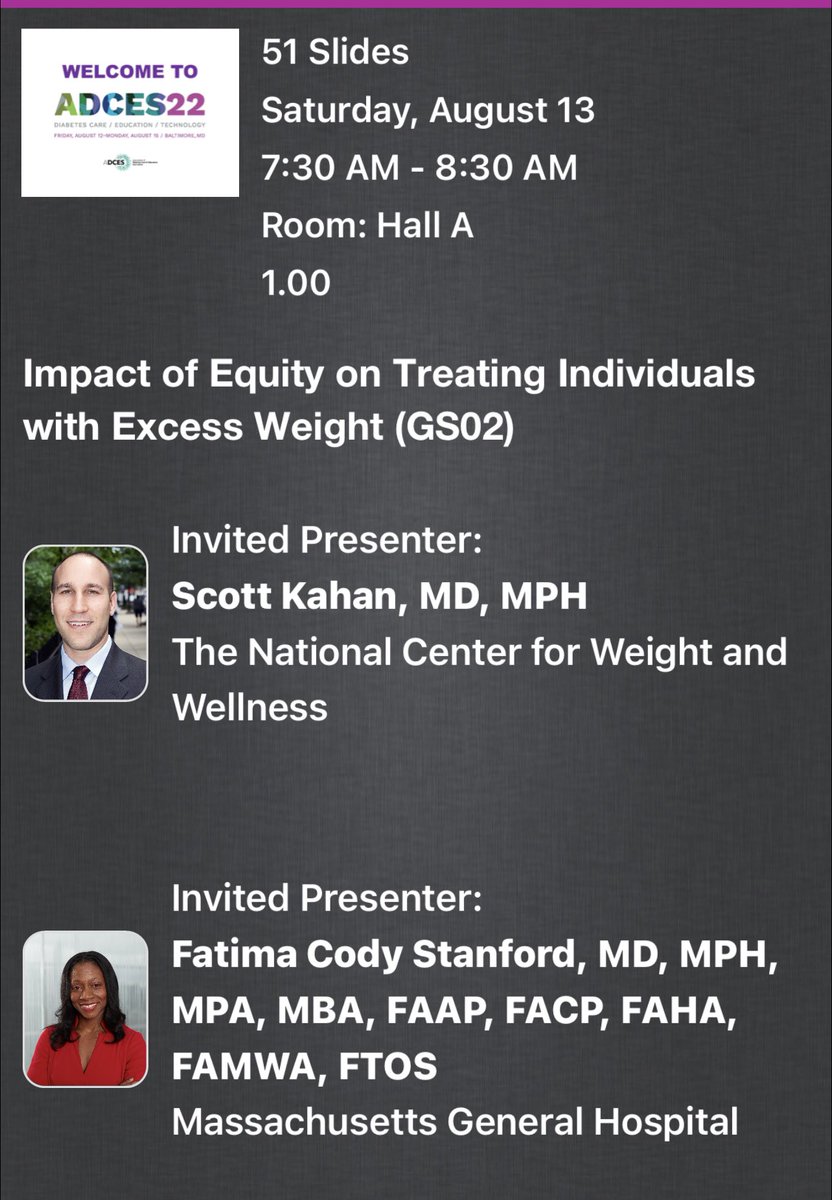 kraffin614's tweet photo. . Amazing talks!
#ADCES22 #diabetes #obesity https://t.co/DjB1ZD4TnW