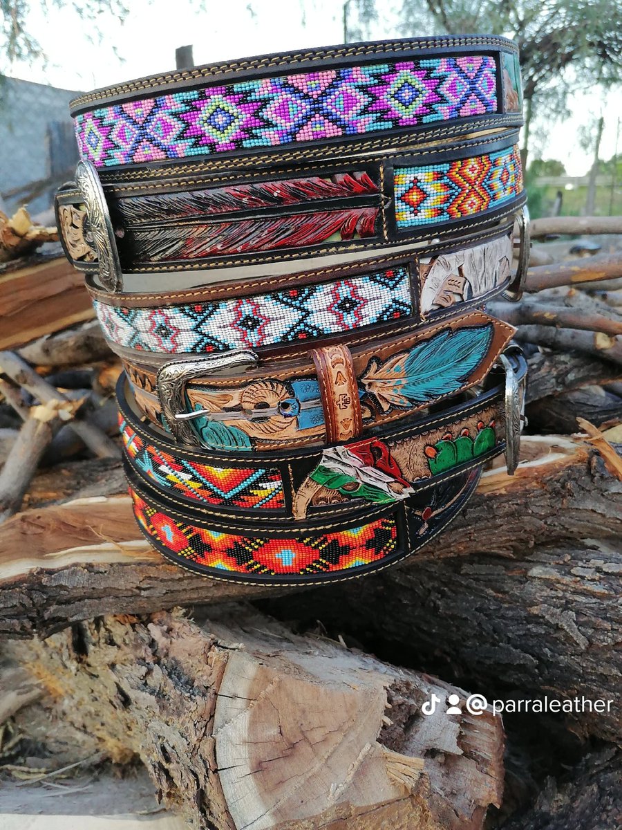 omar31188816's tweet photo. Cinto cincelado con aplicación de chaquira ubicados en Saltillo coahuila #custombelt #parraleather #custombeadwork #hechoenmexico #custombeadedbelt #customleather #carvedbelt #beadwork #beadbelts #losmejorescintos #custombelts #beadedbelt #beadedbelts #beadbelt #beadwork https://t.co/tjMMnSOKTq