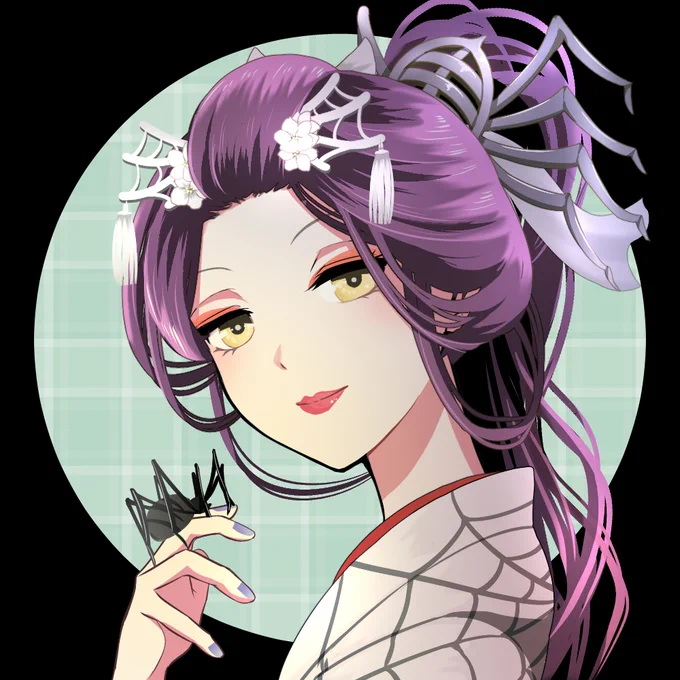新作販売情報【絡新婦】日本各地に伝承される蜘蛛の妖怪。美しい姿で人を誘います。怪しく怖く美しい、人ならざる彼女。お迎えお待ちしております!0.02eth(polygon) 