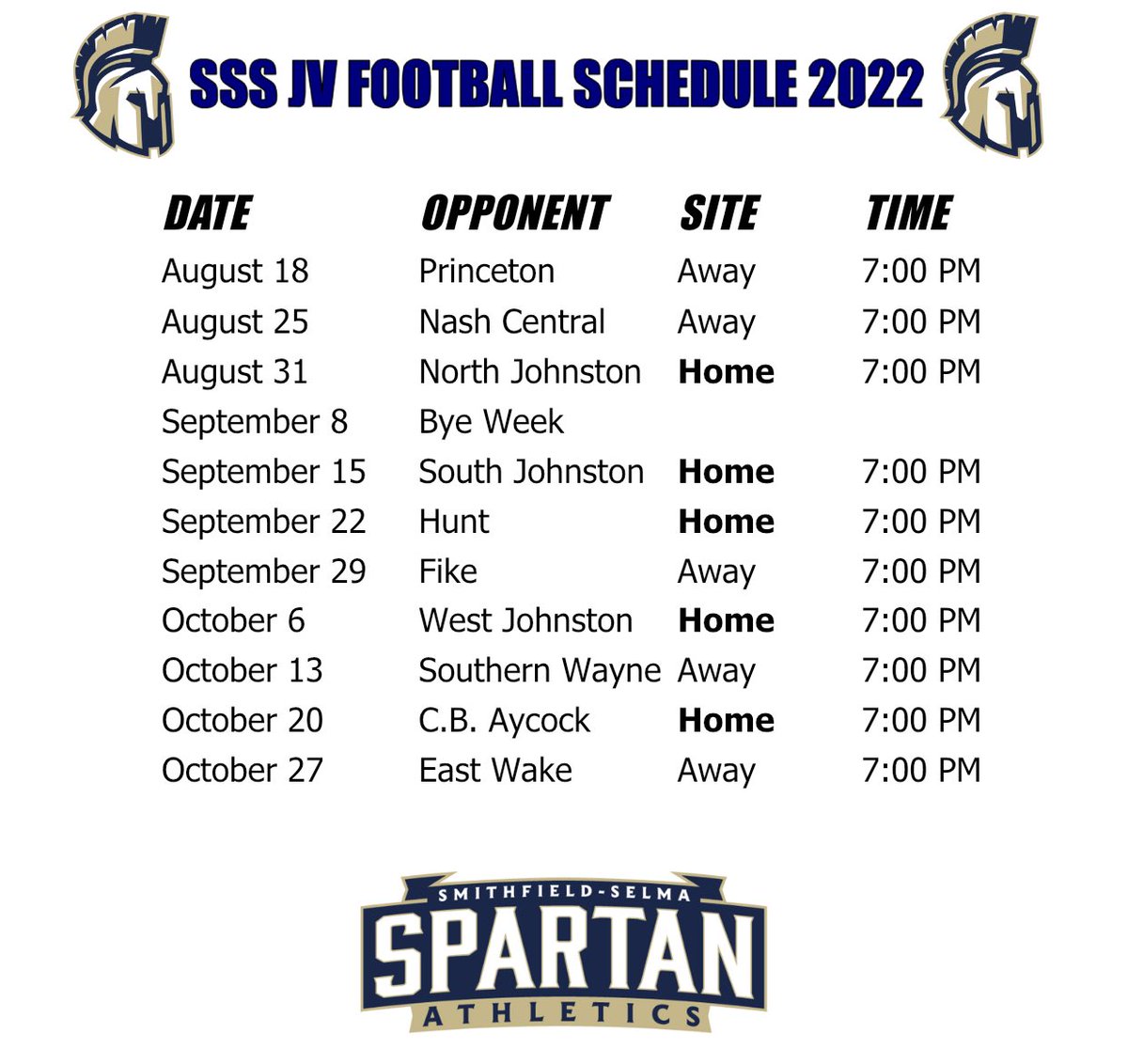 Smithfield-Selma Spartan Athletics tweet media