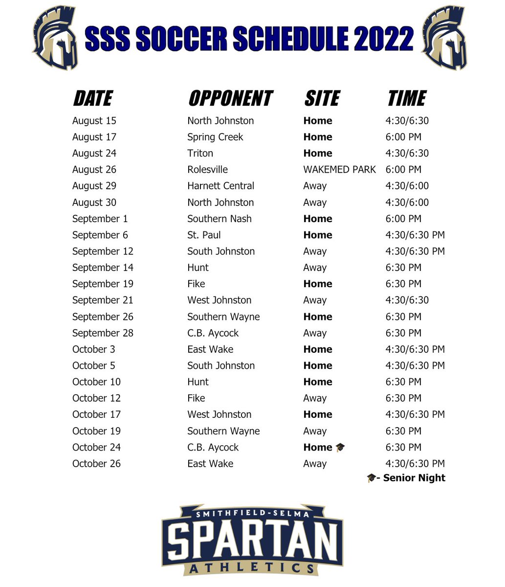 Smithfield-Selma Spartan Athletics tweet media