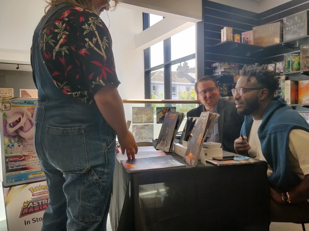 FPGlasgow's tweet photo. SMALL PRESS SUCCESS!
We're having a great @SmallPressDay here at FPI Glasgow! All of our lovely local creators are here ready to sell their work, chat and sign!
#fpi #fpiglasgow #glasgow #forbiddenplanet #smallpress #smallpressday #smallpressday2022 #localcreators #localart https://t.co/ndEOFVP8Vb