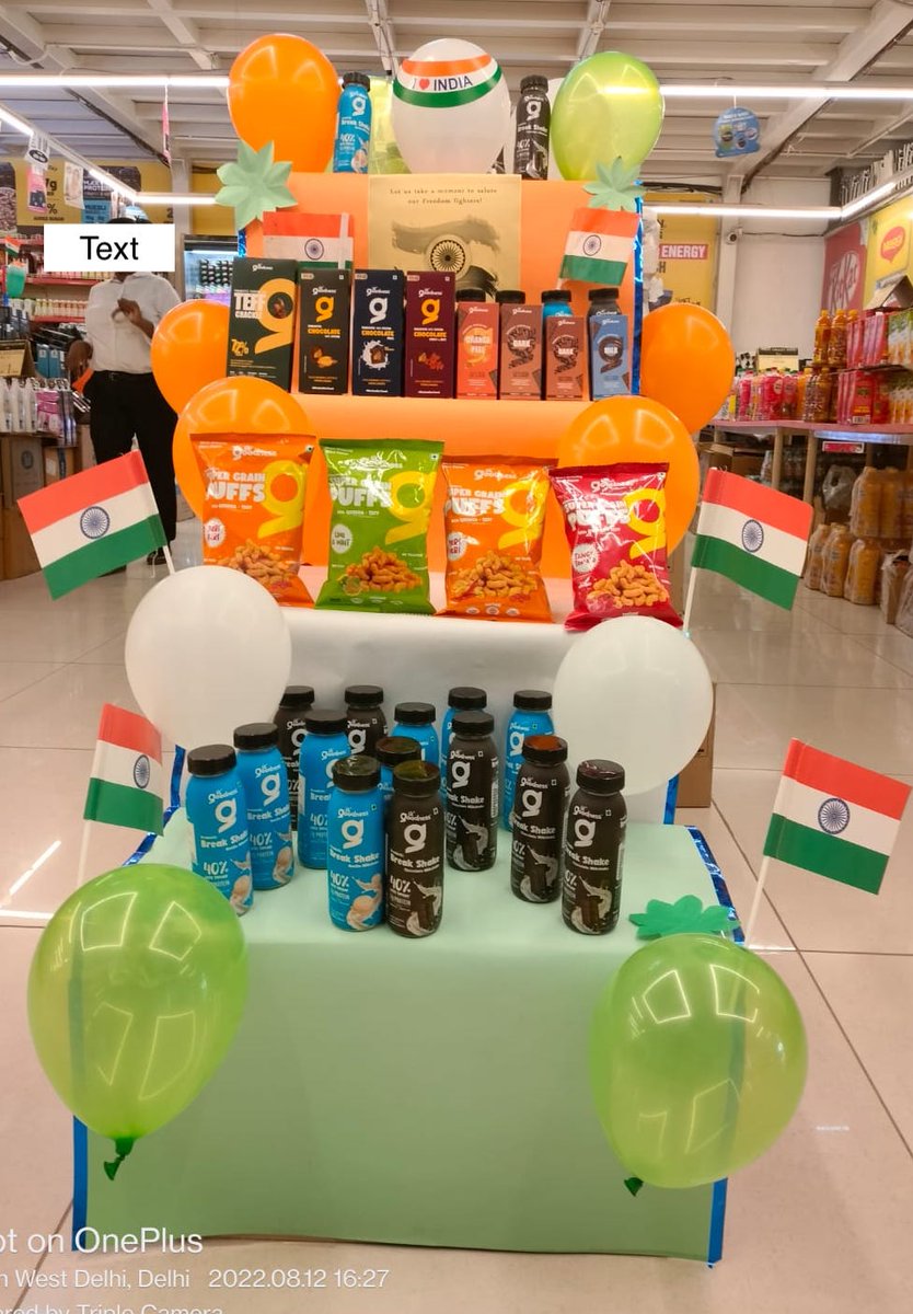 harshav1985's tweet photo. Our tiranga display of @LilGoodnesslive  in store, proudly #MadeinIndia for India and the world #AzadiKaAmritMahotsav @narendramodi sir https://t.co/4k7nAQyKWn