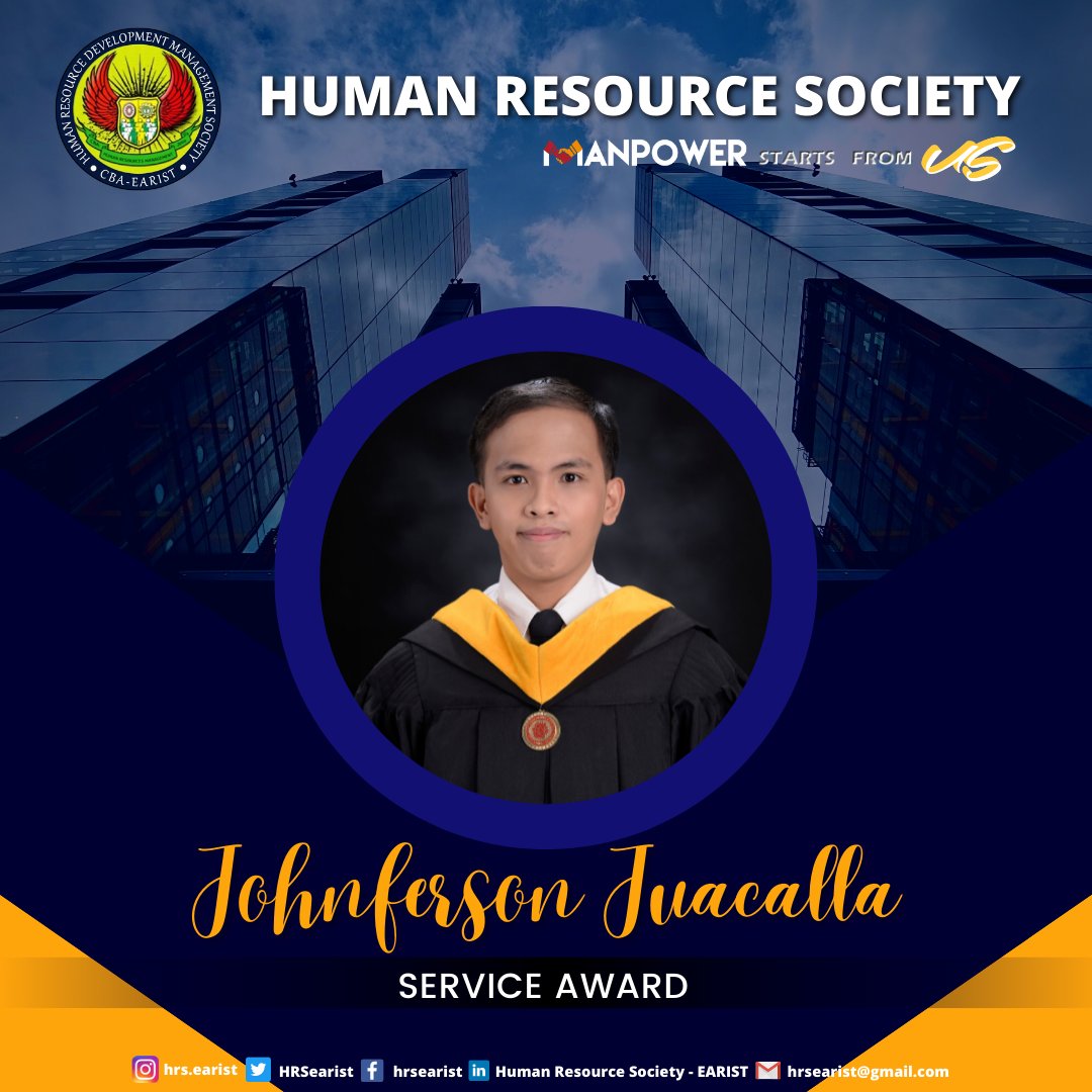 HRSearist's tweet photo. Knowing who we are and what we do best is the key to exceeding expectations!

It is in our deepest pleasure to recognize our zealous and dedicated HRDM Students last school year 2021-2022 for giving an overflowing amount of hardwork and devotion to their achievements. https://t.co/EiFXf8bTug