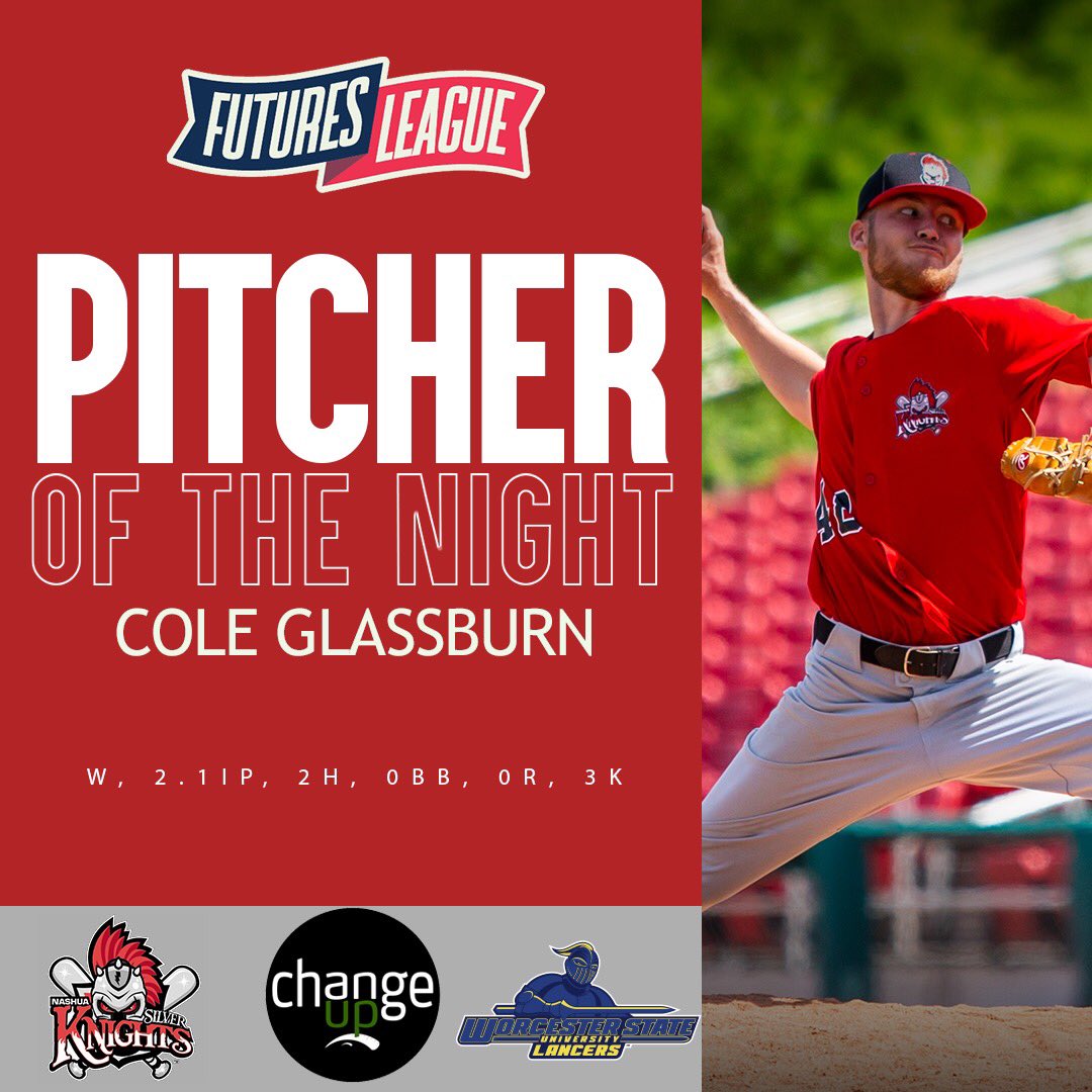 This duo helped the #SilverKnights⚔️ win the #FuturesChampionship🏆!

▪️ 78 Sports Player of the Night Jack McDermott’s two run homer and game tying run powered the Knights offense.

▪️ <a href="/ChangeUpBB/">ChangeUp</a> Pitcher of the Night <a href="/Coleglassburn/">Cole Glassburn</a> got the win and only allowed 2 hits in 2.1IP