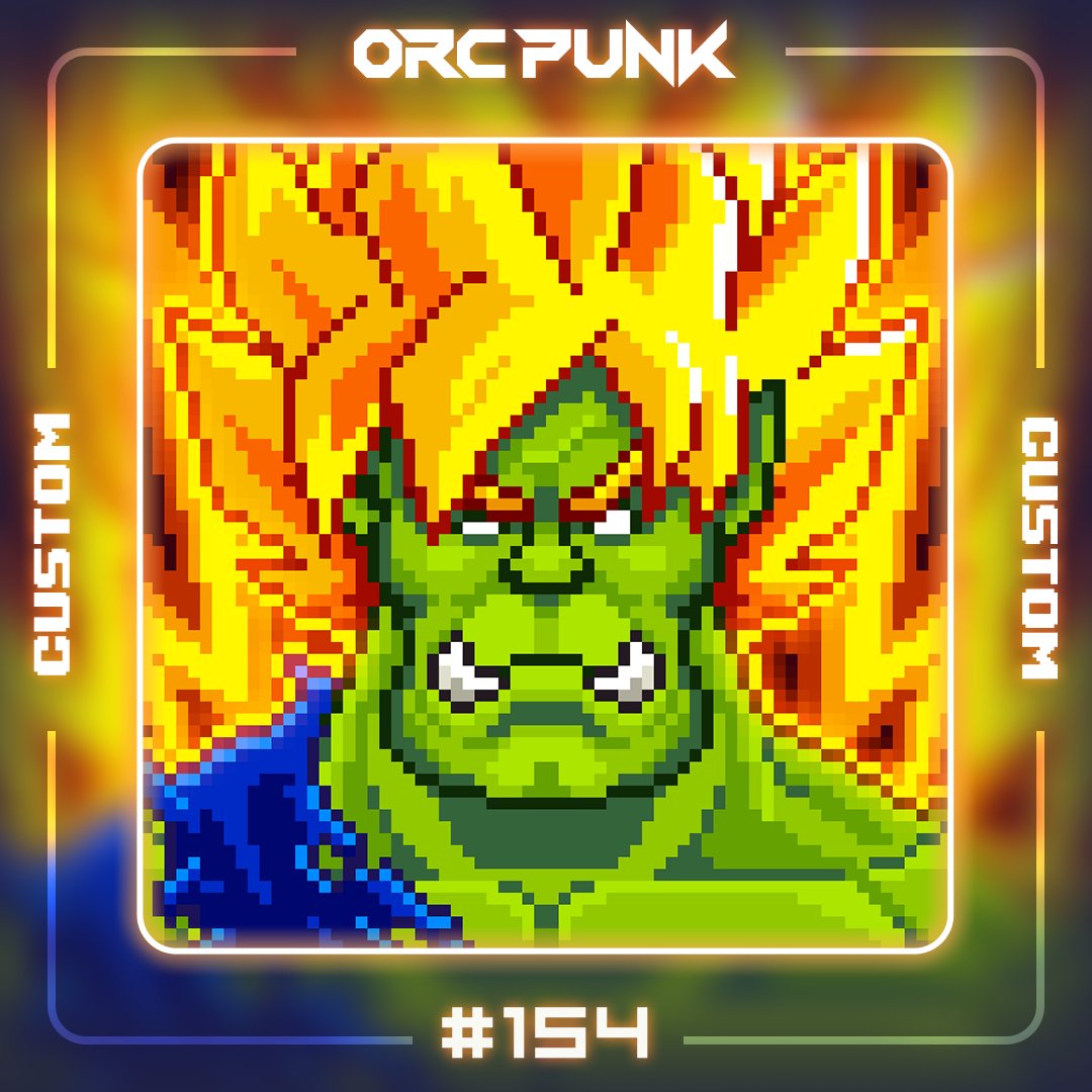 OrcPunkNFT's tweet photo. it's over 9000! Custom Orc for @MorgadoArts 

#nft #nfts #NFTCommunity #polygonnfts #OrcPunkNFT #orcs https://t.co/QxItznEmPD