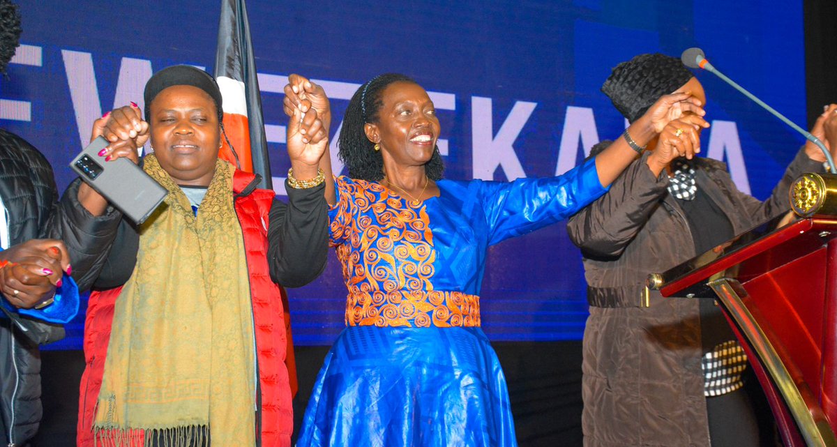 MarthaKarua's tweet photo. At today’s Elected Leaders Inaugural conference at KICC, I congratulated the elected Azimio leaders for the peaceful and spirited campaigns that enabled us to attain an impressive  majority in various elective positions.

Kwa kweli, Imewezekana. https://t.co/kXBYJPLXgK