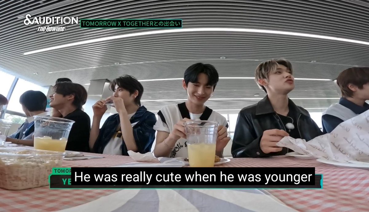 taKejcho's tweet photo. Yeonjun compliments Ej 🥺

#andAUDITION 
#TheHowling_EP6 https://t.co/BBVUnStNK9