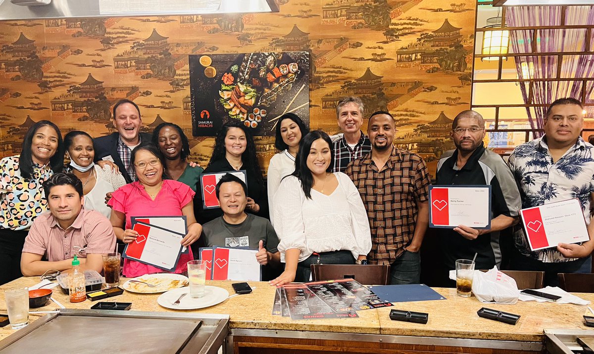 Surafel and myself celebrating our AMAZING front store leaders in D8. We are a little bit half way through the year, but wanted to celebrate some store leaders that have made shrink &amp; have demonstrated some HEART AT WORK qualities ❤️ #DLandDAPLPartnership #JoiningForcesInD8