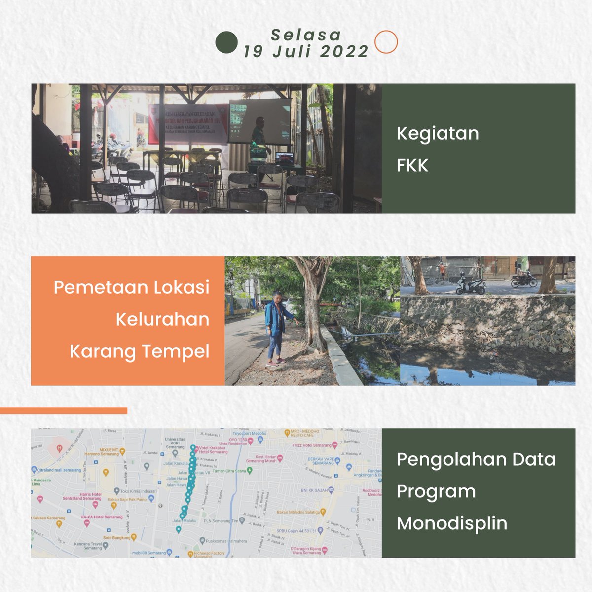 ChaterineHs's tweet photo. LAPORAN MINGGU KE 3!!

Saya Chaterine Hotnasari Situmorang - 21100119140094 dari Teknik Geologi 2019. KKN TIM II Universitas Diponegoro yang dilaksanakan pada:
🗓5 Juli - 18 Agustus 2022
📍Kelurahan Karang  Tempel
DPL : Abdi Sukmono, ST., MT
#KKNTIMIIUNDIP  #p2kknundip 
#UNDIP https://t.co/vCpXNVNkum