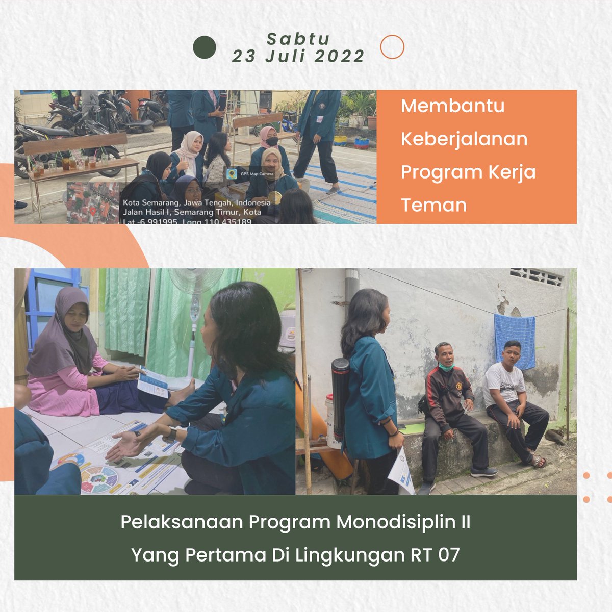 ChaterineHs's tweet photo. LAPORAN MINGGU KE 3!!

Saya Chaterine Hotnasari Situmorang - 21100119140094 dari Teknik Geologi 2019. KKN TIM II Universitas Diponegoro yang dilaksanakan pada:
🗓5 Juli - 18 Agustus 2022
📍Kelurahan Karang  Tempel
DPL : Abdi Sukmono, ST., MT
#KKNTIMIIUNDIP  #p2kknundip 
#UNDIP https://t.co/s5StBQ6qjk