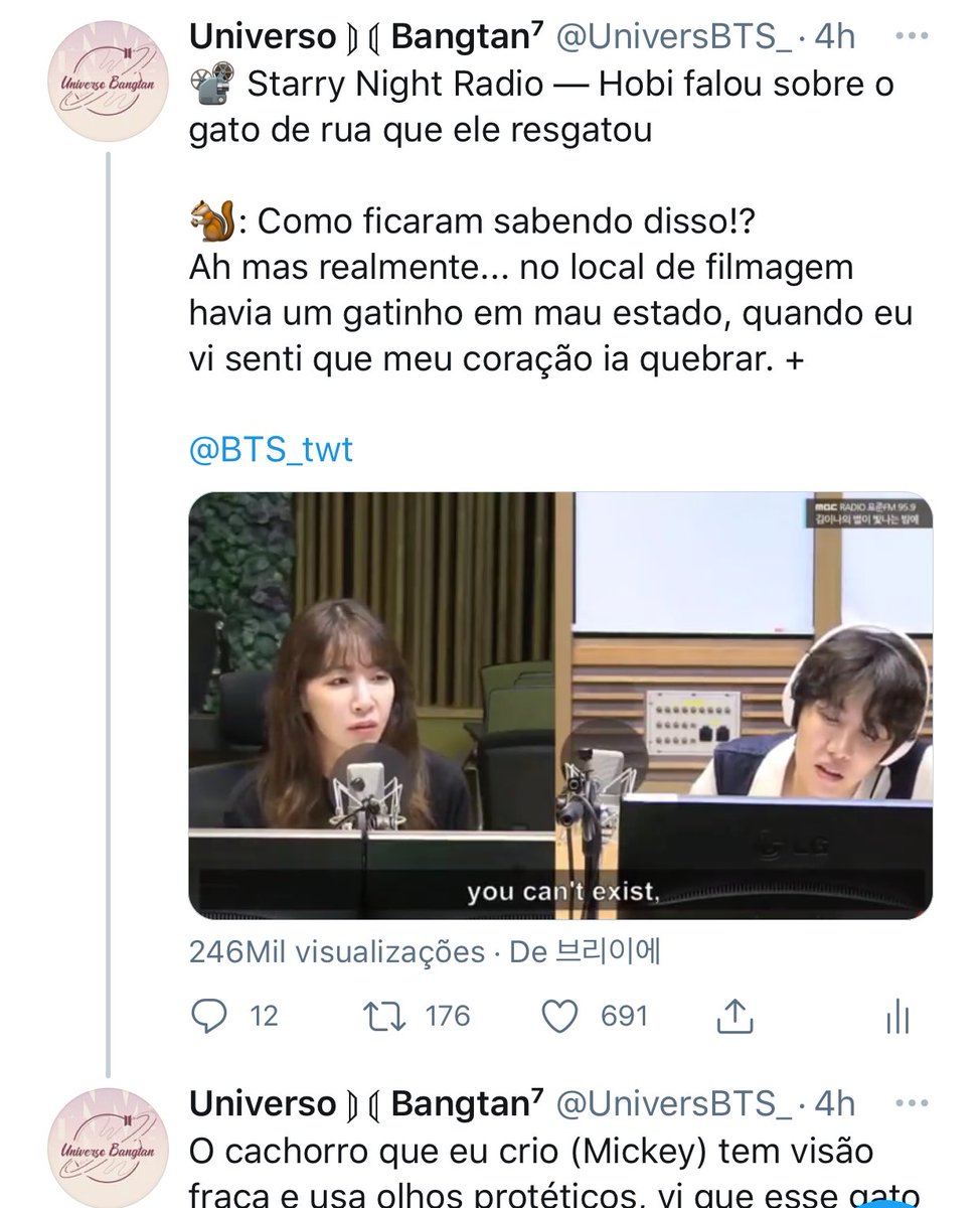 UniversBTS_'s tweet photo. 📍Relato de uma pessoa que trabalha para o hospital de animais onde Hobi levou o gato de rua ferido

🗣: O que realmente tocou meu coração foi... ele veio ao nosso hospital três vezes pessoalmente trazendo o gato que ele resgatou, vindo para sua alta e voltando para a revisita. + https://t.co/2wtv91WFdZ