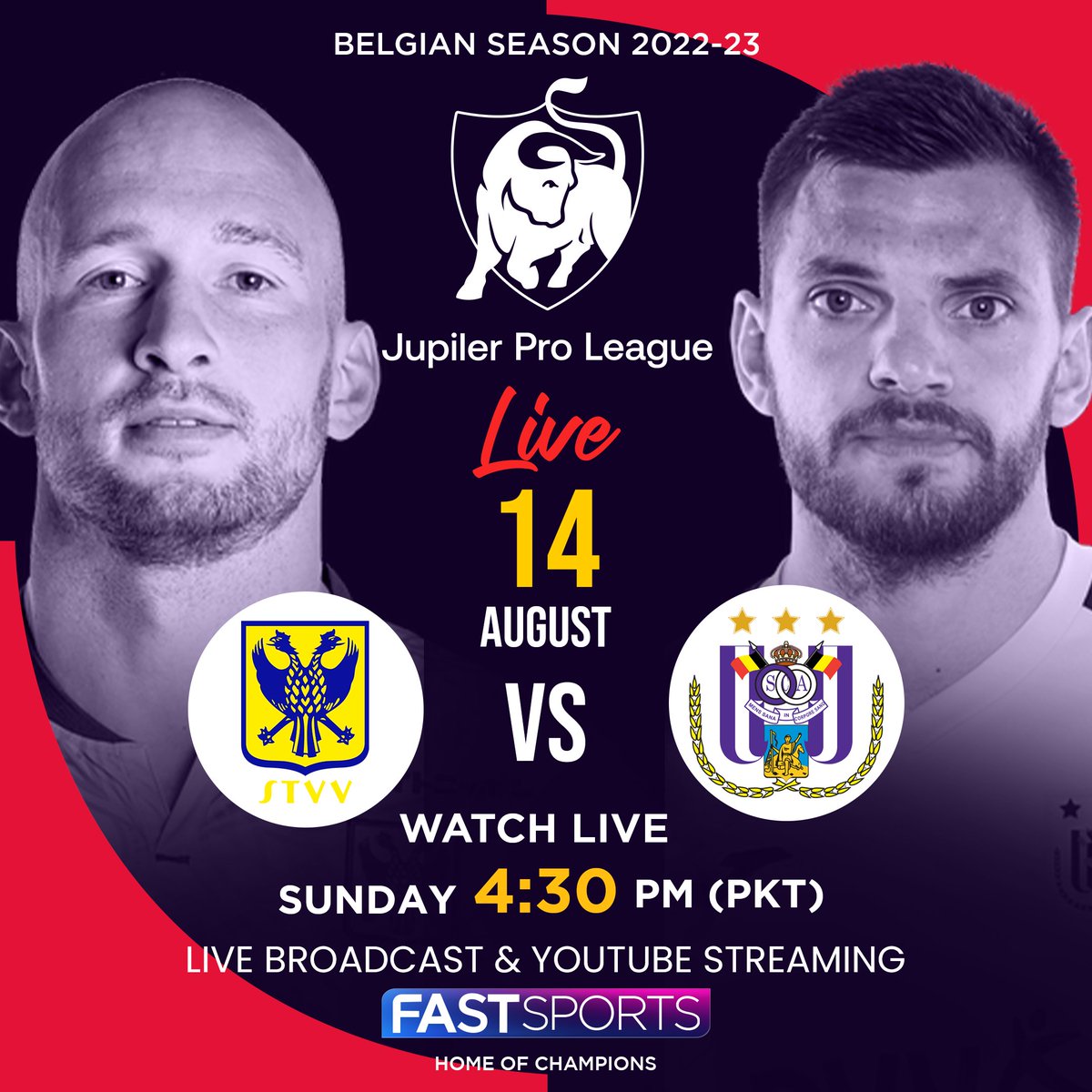 fastsports_PK's tweet photo. Anderlecht travels to Sint-Truiden to face STVV in the Stayen Stadium in their Jupiler Pro League Matchday 4 encounter.
#FastSportsHD #HomeOfChampions #football #JupilerProLeagueonFastSports #STVVRSCA #jupilerproleague https://t.co/X5C5yJBt7K