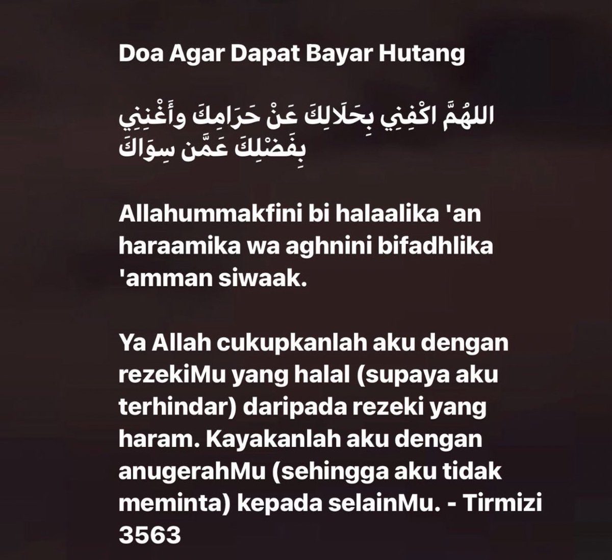 SantapanMinda's tweet photo. Doa agar dapat bayar hutang. 🤲🏻 https://t.co/NXDP2wDqJ4