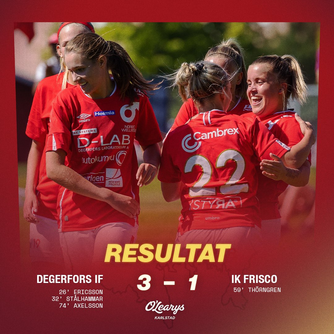 Slut på Stora Valla! Vi tar tre riktigt fina poäng! ❤️🤍 #DegerforsIF