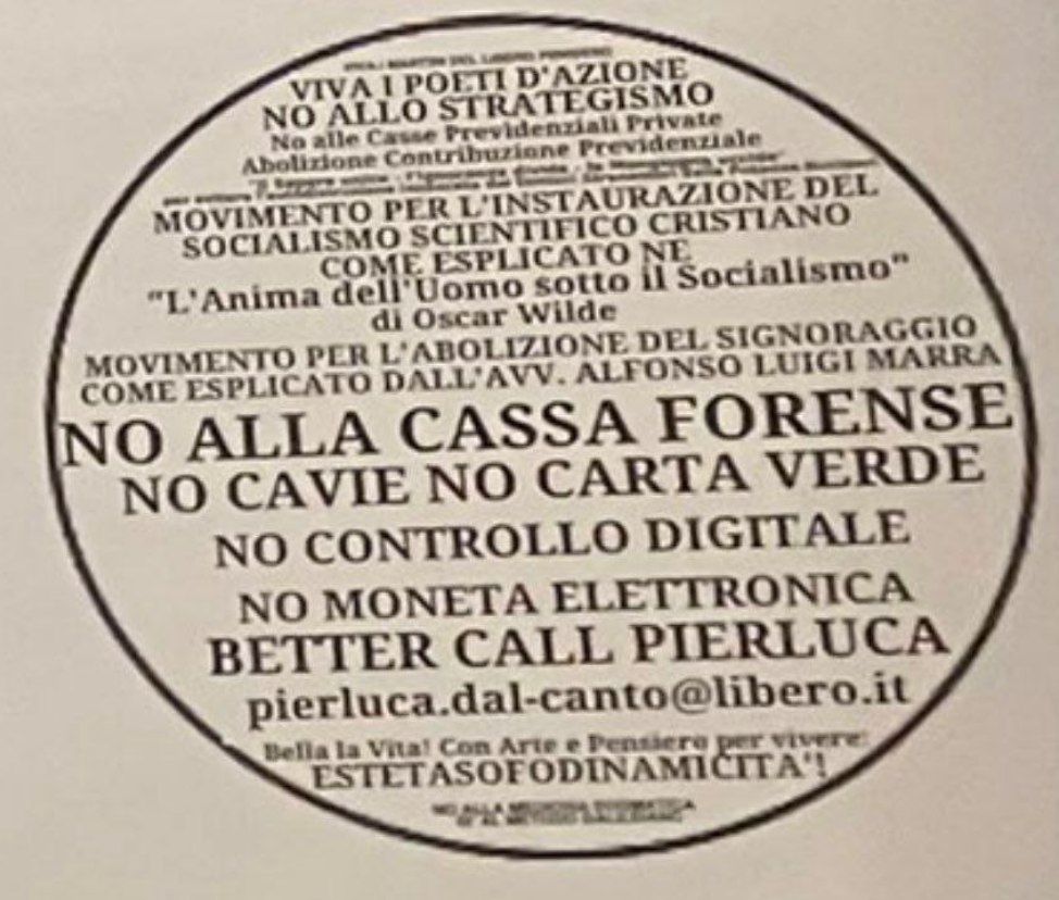 ultimora_pol's tweet photo. #Elezioni2022 
Il logo depositato dal Movimento per l'Instaurazione del Socialismo Scientifico Cristiano - No alla Cassa Forense.

@ultimora_pol https://t.co/k2gc57DsoO