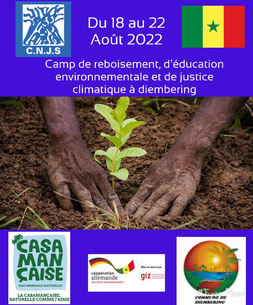 damebeye1's tweet photo. Troisième édition du camp de reboisement, d’éducation environnementale et justice climatique à Diembering du 18 au 22 août.@kebetu @GoreeInstitute @PR_Senegal @mkldiouf 
#CRJ_ziguinchor 
#GIZ
#diembering
#Casamançaise https://t.co/kDzZZgaERH