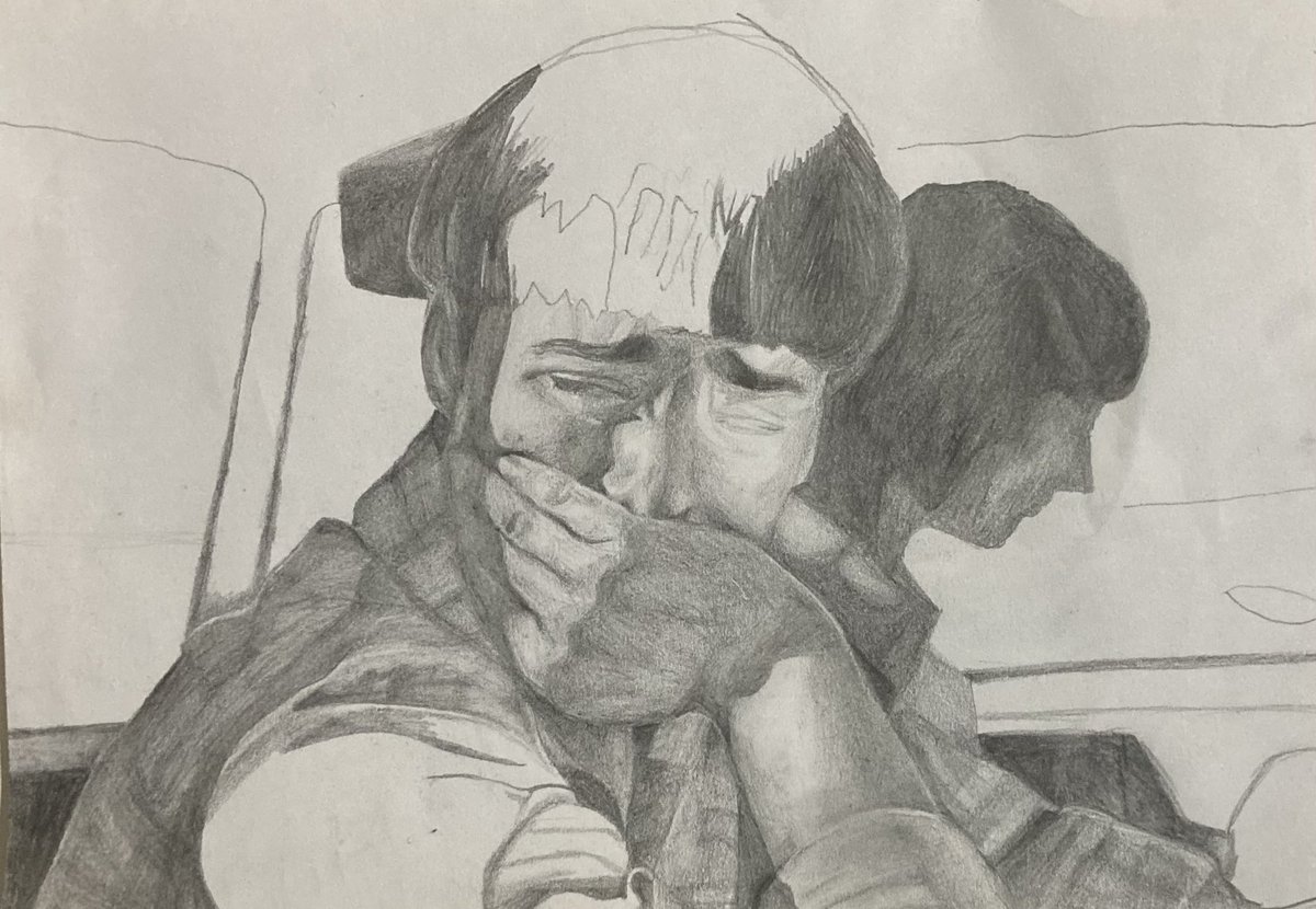 Kaye_bylujost's tweet photo. Nothing Better than a relaxing afternoon drawing one of your favourite characters and scenes from @Stranger_Things season 4… it’s a work in progress #StrangerThings4 #byler #vanscene @noah_schnapp https://t.co/Zvab4yk3h9