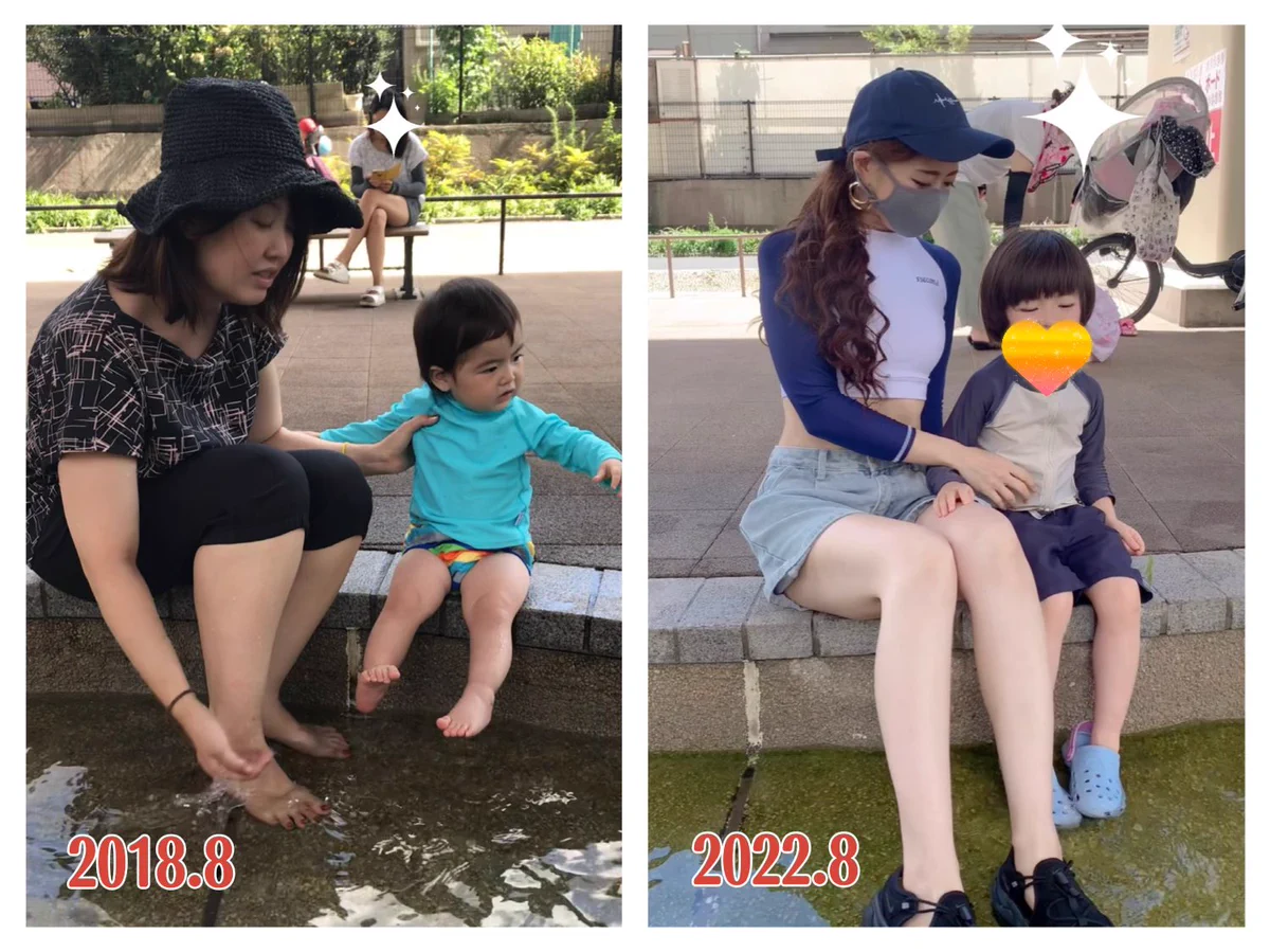 同じママに見えない！33歳→37歳で成し遂げた美しすぎるダイエット成功ビフォーアフター！
