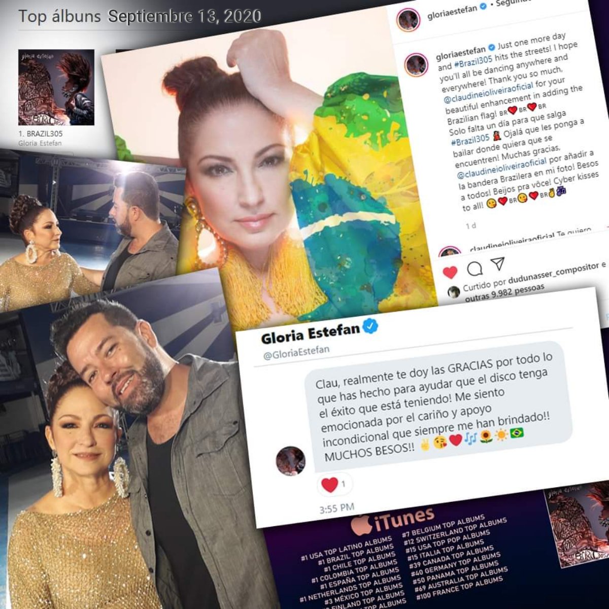 NeiOliveira's tweet photo. Feliz 2 cumpleaños a #BRAZIL305!! Este disco es muy especial para los fans brasileiros de la reina @GloriaEstefan!!

Arriba con la samba!
► https://t.co/jnDSTZf1So https://t.co/I75xV57RJF