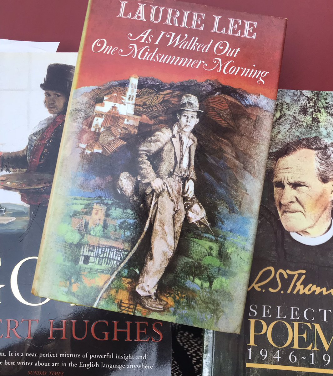 I have a habit of buying books I already own (stopped myself buying a 3rd copy of Knowlson’s Damned to Fame) but liked the cover of this 1970 ed of the Laurie Lee. Also picked up nice Bloodaxe edition of RS Thomas, Joan Didion’s Year of Magical Thinking & Robert Hughes’s Goya. https://t.co/HGTcAiuY0Q