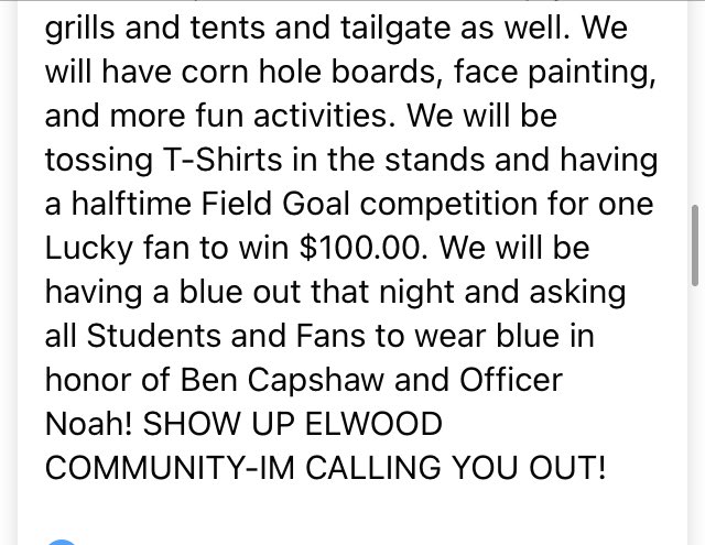 elwoodpanthers1's tweet photo. Appreciate @ShenandoahSport and their Community so much! They are class acts all the way. Come join us for the Elwood vs. Shenandoah Football game on Friday Night! https://t.co/51mlQTDJBq
