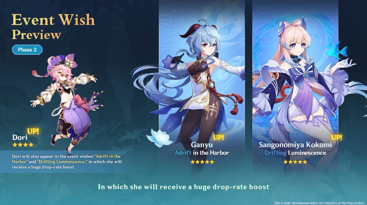 Watchful__'s tweet photo. Genshin 3.0 Highlights:

 - Free Collei from an event
 - Tignari added to standard after 3.0
 - Zhongli / Tignari / Collie first banner
 - Ganyu / Kokomi / Dori second banner
 - More strongbox options
 - shorter patches by 1 week
Codes:
8ANCKTWYVRD5
EA7VKTFHU9VR
KT7DKSFGCRWD https://t.co/Z6gy7ZsvUj