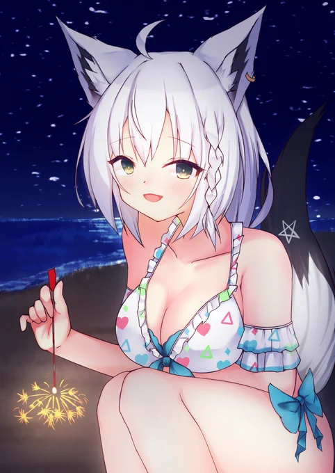 夏の思い出 #ホロライブ #白上フブキ #Vtuber #バーチャルYouTuber #水着  
