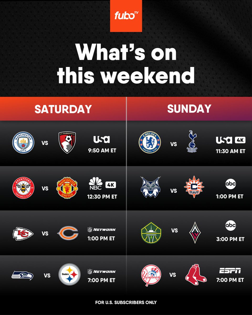 fuboTV's tweet photo. Wake up! You got another great #weekend of sports to watch! https://t.co/WVSybsnluT