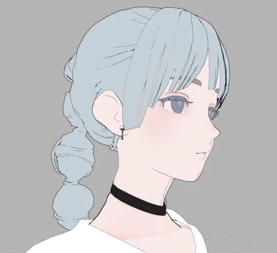 シェイプキーつくったーーー半目 