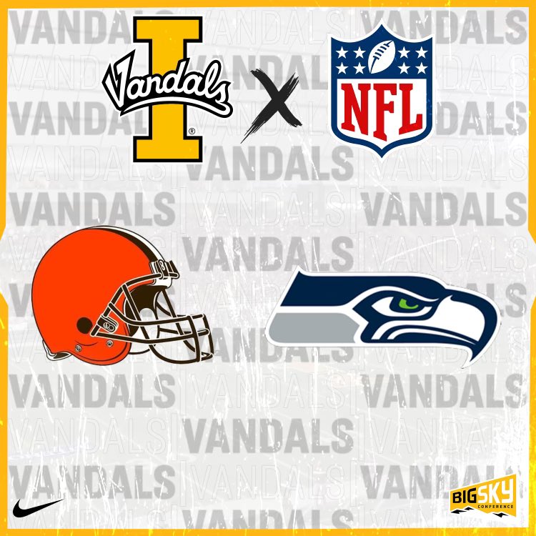 VandalFootball's tweet photo. Thank you to the @Browns and @Seahawks for stopping by to talk about our players! #ProVandals 
✌️V’s Up✌️ https://t.co/BhpxePM35G