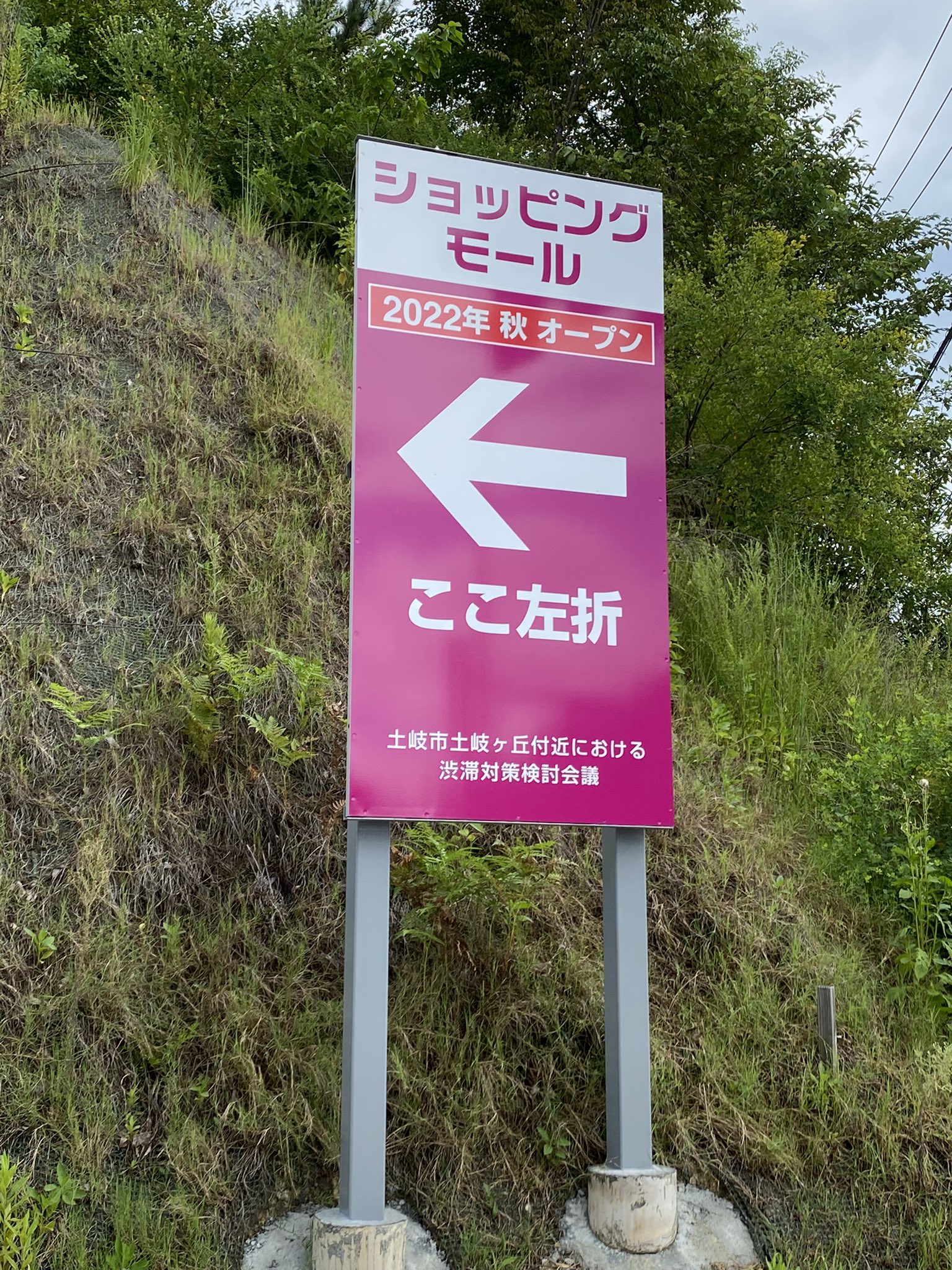 イオえもん 明らかにピンク色でイオンモール土岐の看板なのにイオンの文字が付いていない謎看板 T Co W0cmlgxgli Twitter
