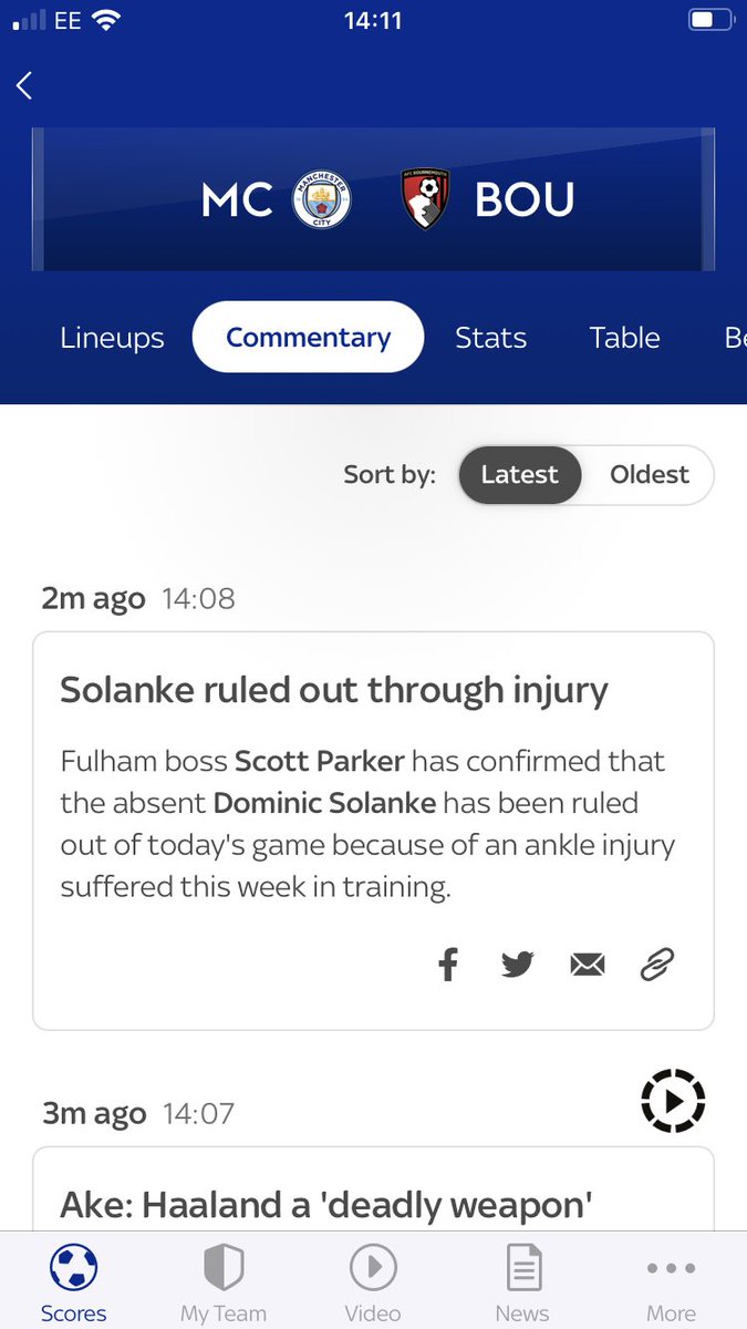 LukeIBennett's tweet image. Spot the typo @SkySportsPL @afcbournemouth @FulhamFC