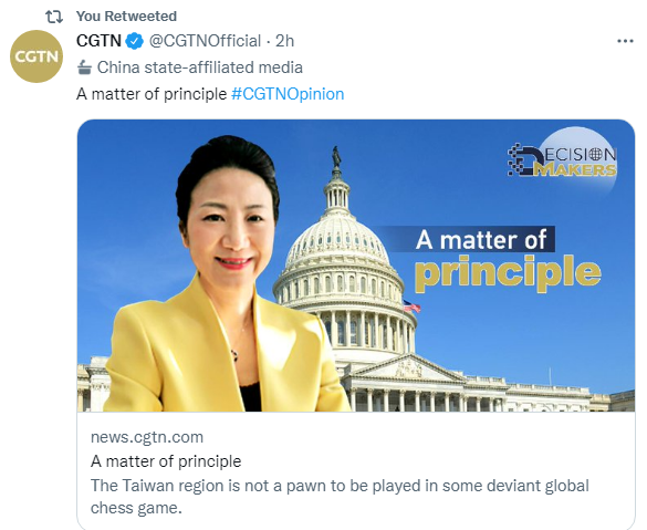 CGMeifangZhang's tweet photo. Words matter. Actions matter more. Especially when matters of principle are in play. Dear friends, I encourage you all to read my latest article on the matter of #Taiwan #China. If you agree, pls retweet🌹💝 https://t.co/uwHmweV9kM