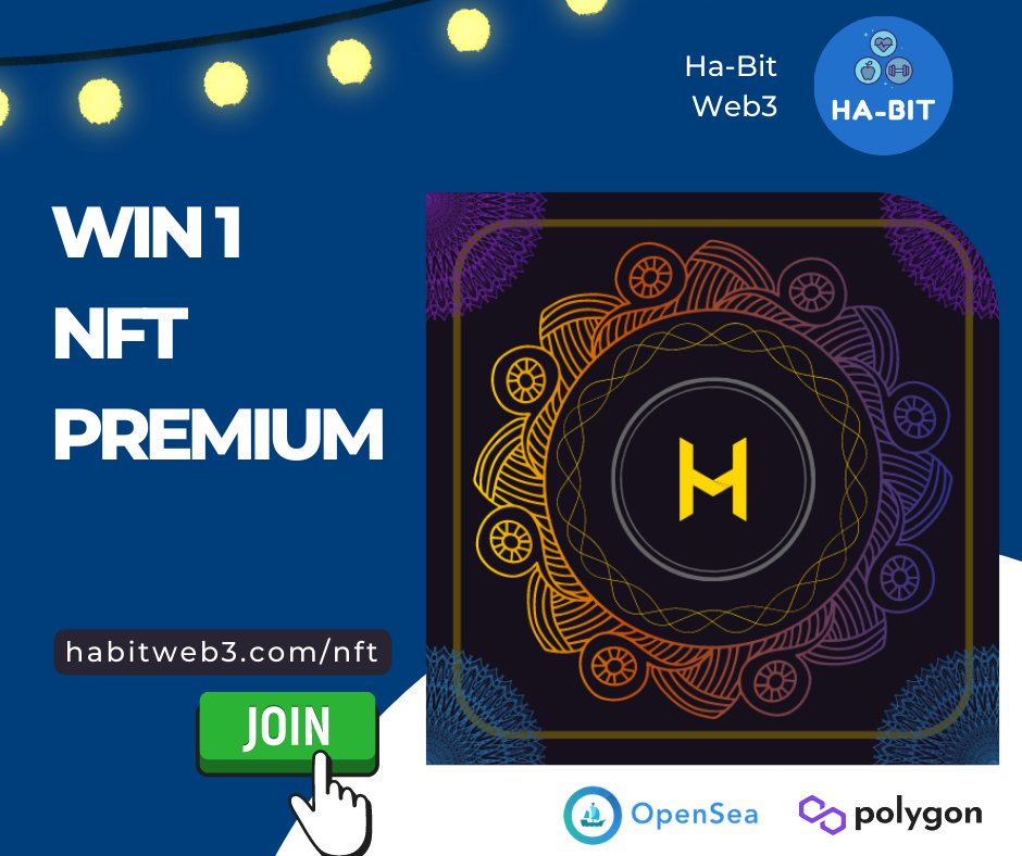 🚨3 NFTs -> 3 winners! Starts now:
How much mining power do gray premium NFTs have?
habitweb3.com/minter (Look for the answer)
Comment your answer and retweet and you will be participating.
Duration: 24 hours.

 #cryptocurrency  #MATIC #Polygon #NFTCommunity #NFTGiveaway