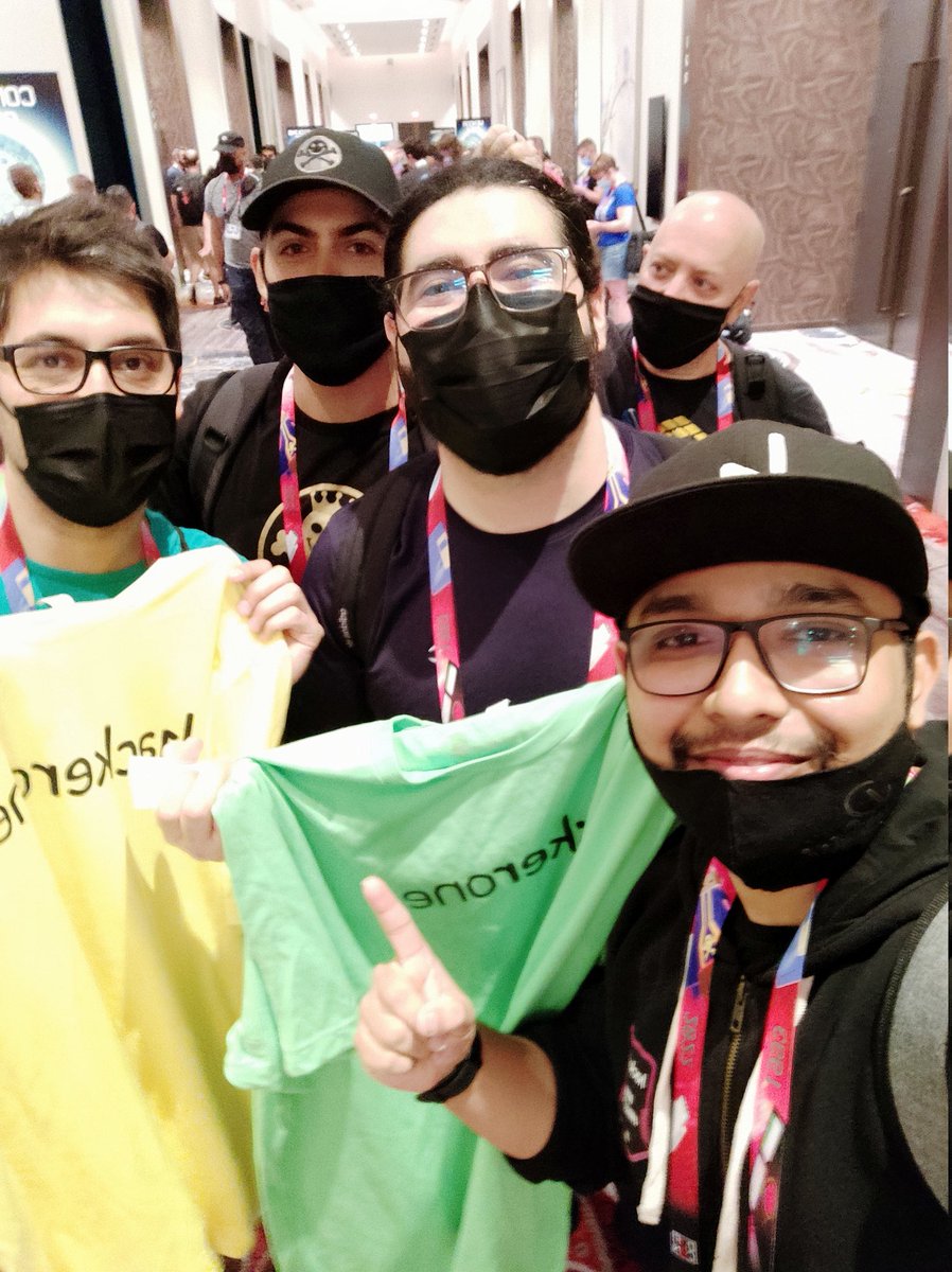 ravEmperorEye's tweet photo. You get more swag when you find a @Hacker0x01 ambassador ๐๐#HackeroneAtDefcon30 https://t.co/DEcWK3CJyO