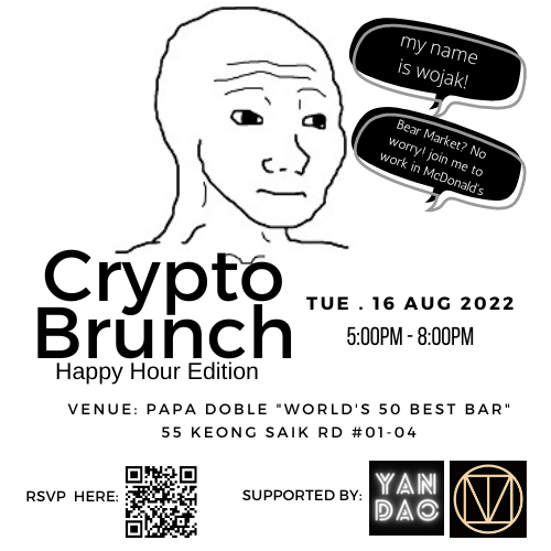 CryptoEthanLL's tweet photo. See you this 16th August @cryptobrunch https://t.co/7lHE1UitYo