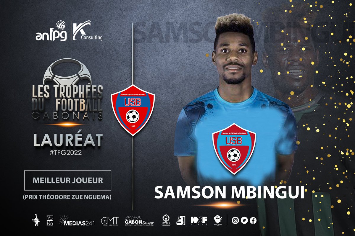 Tropheesdufoot's tweet photo. Samson Mbingui est élu « JOUEUR » de la saison 2021/22

Il a été rayonnant et décisif (2 buts, 4 passes décisives), en phase de poules, avec le club bitamois. Une des rares satisfactions USB en Playoffs. Come-back réussi.

Félicitations au lauréat SM10 🎉

#TFG2022 #Gabon ! 💎 https://t.co/pXitqKucAt