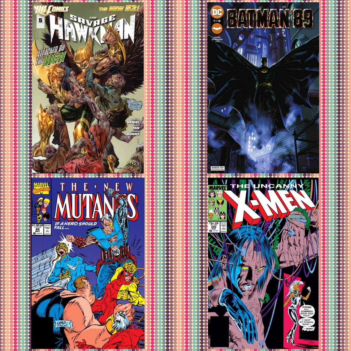 cosmicsuplex123's tweet photo. Lo que he leído reciente en #marvelunlimited y #dcuinfinite
#digitalcomics rulz!
⭐️⭐️⭐️⭐️⭐️
#hawkman
#batman89
#thenewmutants
#uncannyxmen
#dccomics
#marvelcomics https://t.co/ooJFqUmQcR