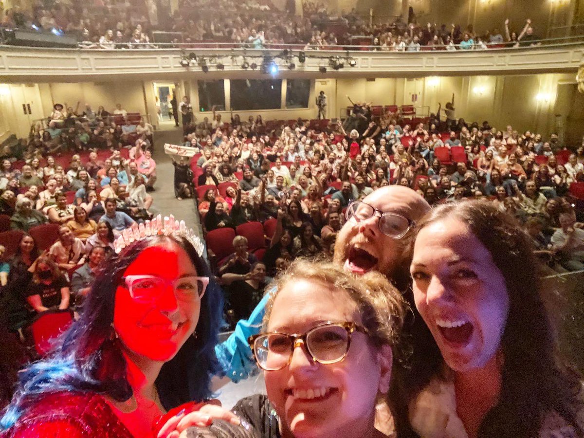 WineandCrimePod's tweet photo. Special thanks once again to everyone who made it out last night for #WineandCrimeLive at the Fitzgerald Theater in St. Paul, MN! We love you, Wine Coven!! https://t.co/Ad02aohPEk