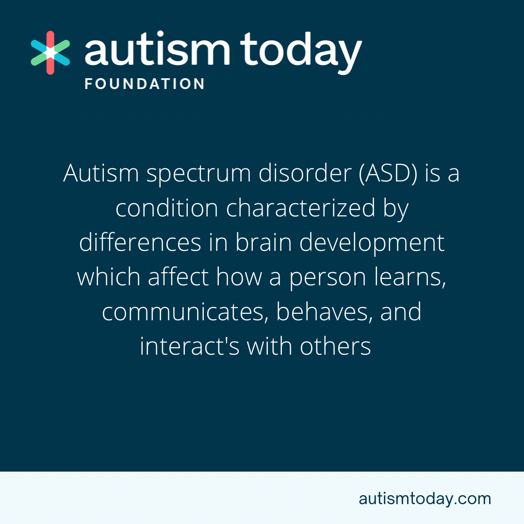 AutismTodayNPO's tweet photo. The word “Autism” refers to a spectrum of symptoms and disorders. This means that the available treatments will never be ‘one size fits all’. It is important to realize that in the autistic and neurodiverse community, each individual requires different types of support. https://t.co/ZRUK27bGIo