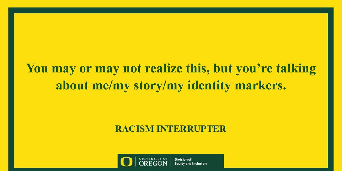 You can interrupt racism. 

<a href="/uo/">うお</a>.cmae <a href="/uoregonmcc/">UO Multicultural Center</a> <a href="/uoeducation/">University of Oregon College of Education</a> <a href="/uocas/">UO College of Arts and Sciences</a> <a href="/oregon_law/">UO School of Law</a> <a href="/uosojc/">UO Journalism & Comm</a>