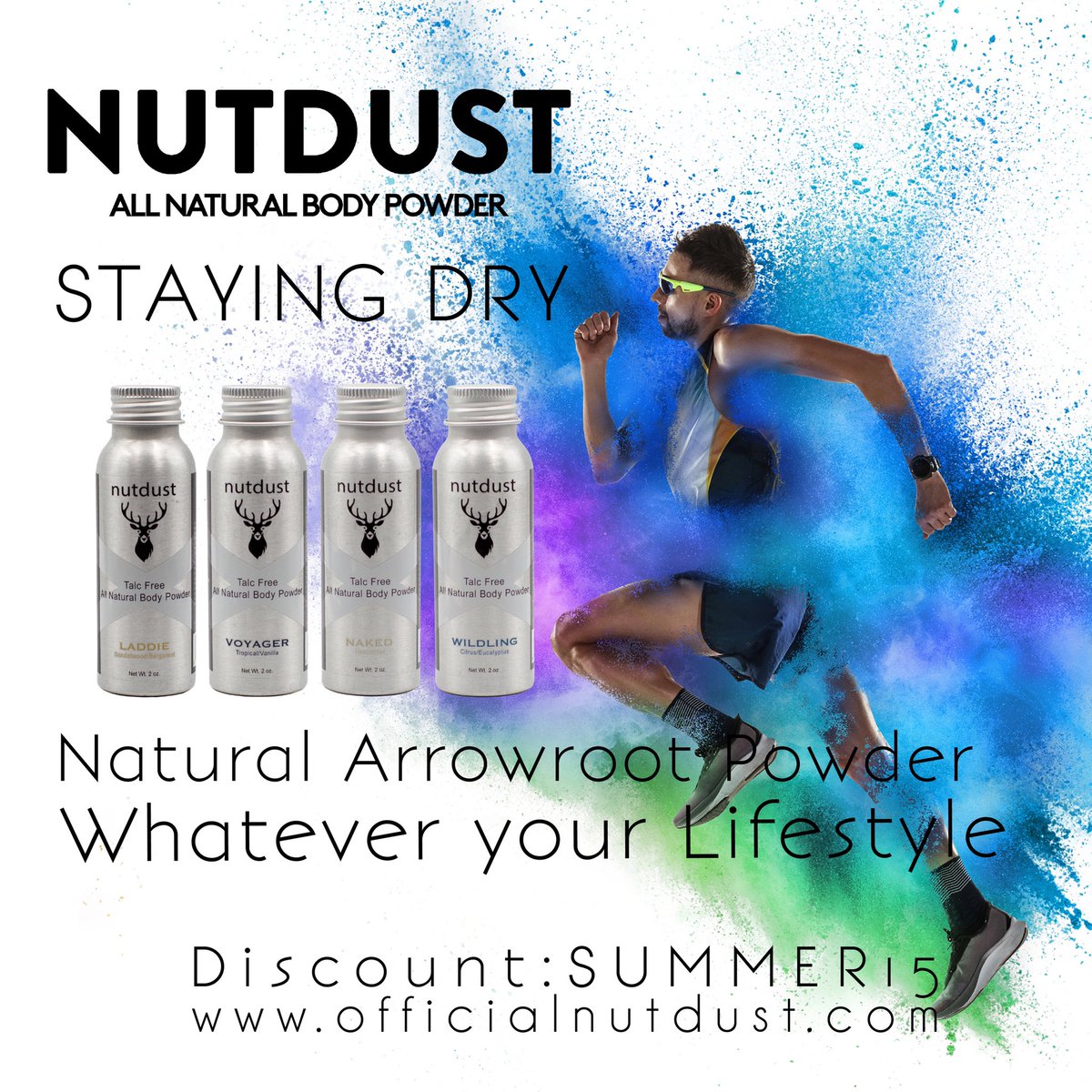 OfficialNutdust's tweet photo. There is body powder and then there is #Nutdust.  #AllNatural, and 100% #TalcFree body powder for men and women.  

Whatever your game - We’ve got you covered…

#getnutdustbeyou #talcfree #allnatural #bodypowder #fresh https://t.co/lF1xpUiCeD