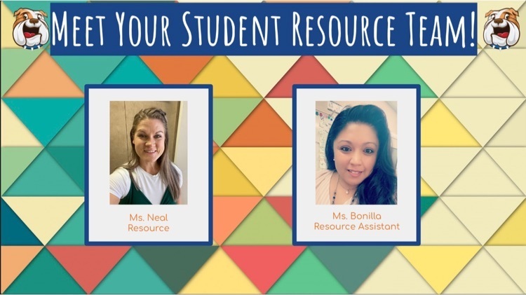 Not able to make it to Meet the Teacher night in person? Meet our Griffin Resource and Inclusion Team! Glad to have Ms. Neal and Ms. Bonilla support success for all Bulldogs! 🐾